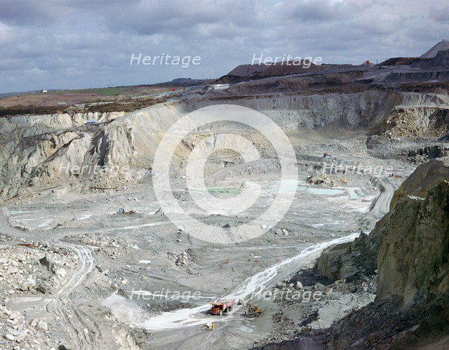China-clay workings in Cornwall. Artist: Unknown