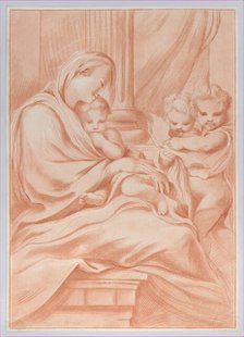 The Virgin and child with two angels, 1766. Creator: Andrea Scacciati.