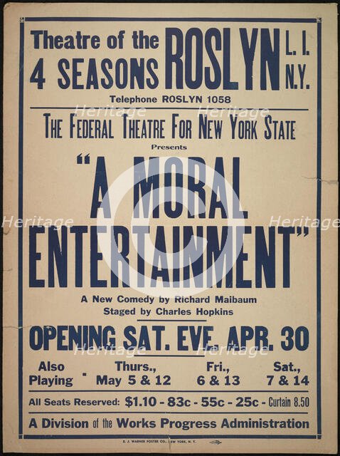 A Moral Entertainment, [193-]. Creator: Unknown.