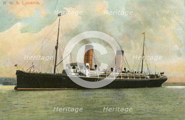 RMS 'Lucania', c1905. Artist: Unknown