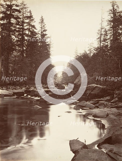 Merced River, Yosemite, ca. 1872, printed ca. 1876. Creator: Attributed to Carleton E. Watkins.