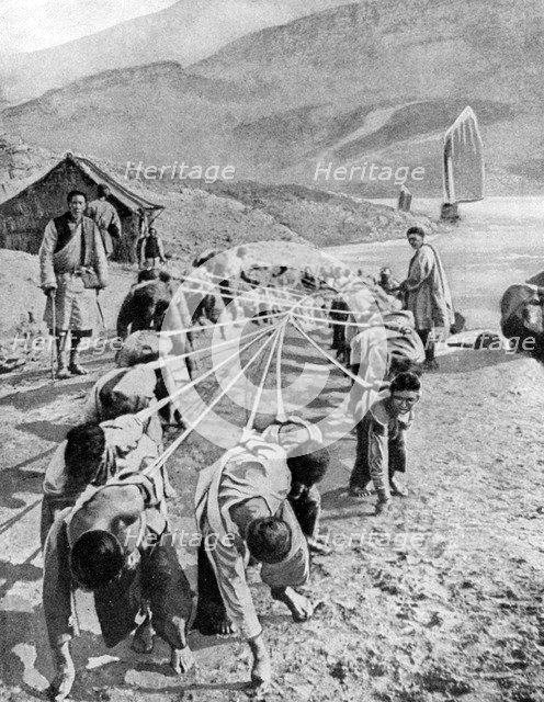 Porters in Tibet, 1936. Artist: Fox