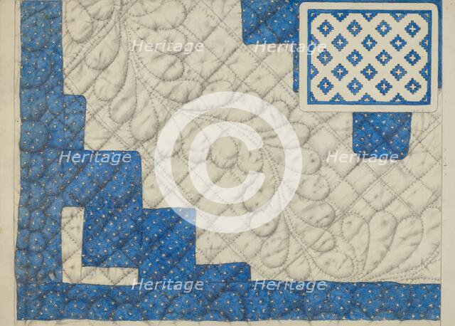 Pieced Quilt, c. 1936. Creator: Maud M Holme.