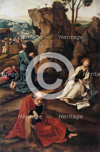 'The Agony in the Garden', 1527-1530.  Artist: Pieter Coecke van Aelst