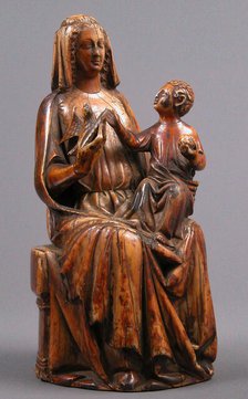 Seated Virgin & Child, French, 1300-1325. Creator: Unknown.