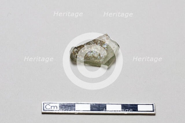 Glass fragment, early 17th-mid 18th century. Creator: Unknown.