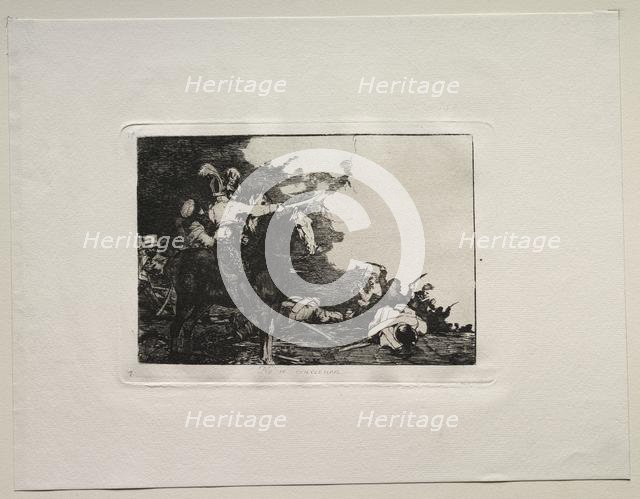 The Horrors of War: They Do Not Agree. Creator: Francisco de Goya (Spanish, 1746-1828).