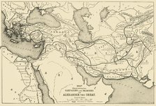'Map Illustrating the Campaigns and Marches of Alexander the Great', 1890.   Creator: Unknown.