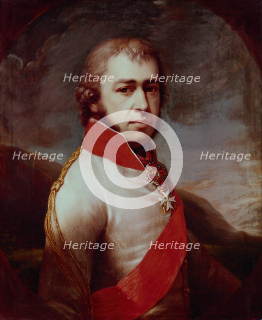 Portrait of Count Boris Vladimirovich Golitsyn (1769-1813), 1797. Artist: Lampi, Johann-Baptist von, the Elder (1751-1830)