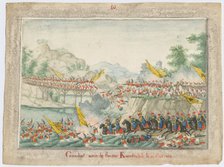 The Battle on the river Kamchik on 15th October 1828, 1829. Artist: Anonymous  