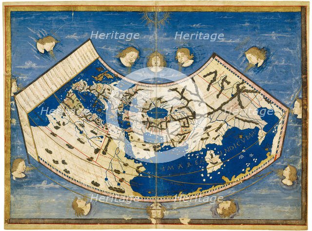 Atlas of Borso d'Este , ca 1466-1467. Creator: Germanus, Donnus Nicolaus (ca. 1420-ca. 1490).