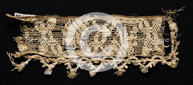 Fragment of a Border with Abstract Pattern, 16th century. Creator: Unknown.