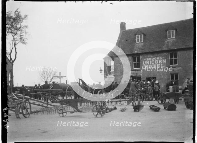 Unicorn Hotel, Sheep Street, Stow-on-the-Wold, Cotswold, Gloucestershire, 1928. Creator: Katherine Jean Macfee.