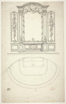 Design for a low altar with a sculpted representation of the Lamb of God, c.1740-c.1760. Creator: Anon.