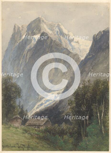 Wetterhorn in Switzerland, 1838-1915. Creator: Johannes Gysbert Vogel.