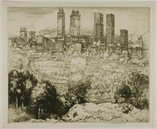 The City of Towers, 1909. Creator: Donald Shaw MacLaughlan.