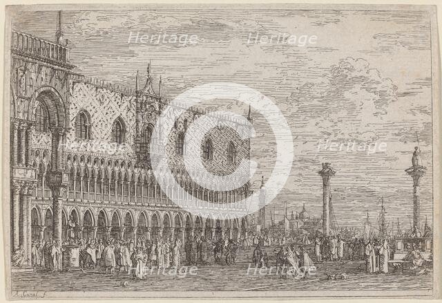 La Piera del Bando. V., c. 1735/1746. Creator: Canaletto.