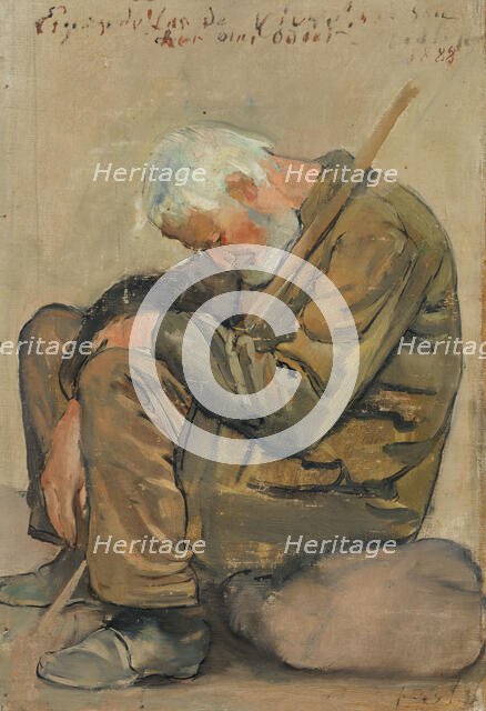 The tired of life. study, 1887. Creator: Hodler, Ferdinand (1853-1918).