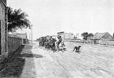 A street in General Acha, Argentina, 1895.Artist: Alfred Paris