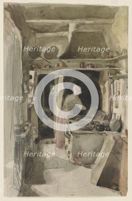 The Kitchen, 1858. Creator: James Abbott McNeill Whistler.