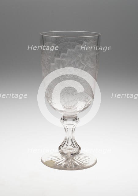 Tall Goblet or Vase, England, c. 1875. Creator: Unknown.