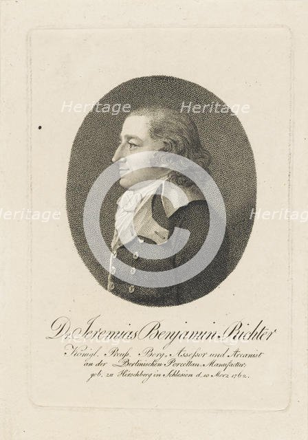 Jeremias Benjamin Richter (1762-1807), c. 1800. Creator: Anonymous.