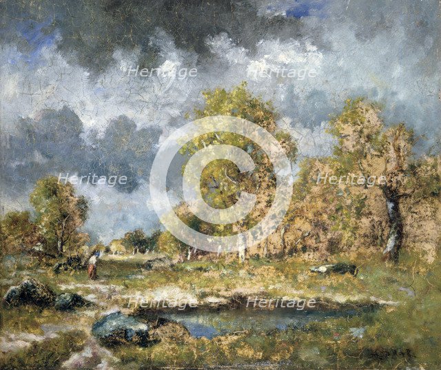 'The Pond', mid-19th century.  Artist: Narcisse Virgile Diaz de la Pena