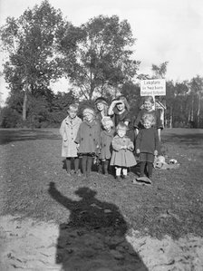 Playground for little children, Sweden. Artist: Unknown