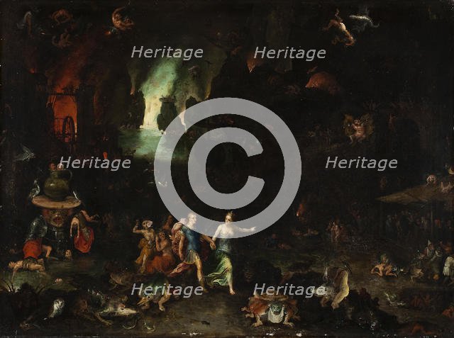 Aeneas and the Sibyl in the Underworld. Creator: Brueghel, Jan, the Elder (1568-1625).