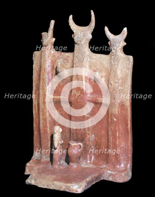 Terracotta model of a shrine, from Cyprus. Artist: Unknown