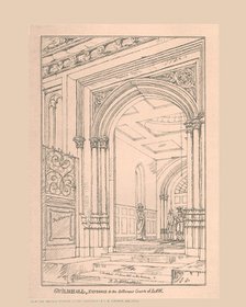 Guild Hall Entrance, 1815, (1886). Artist: Robert Blemmell Schnebbelie.