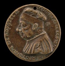 Antonio Roselli of Arezzo, 1380-1466, Jurist [obverse], probably 1460/1466. Creator: Bartolomeo Bellano.