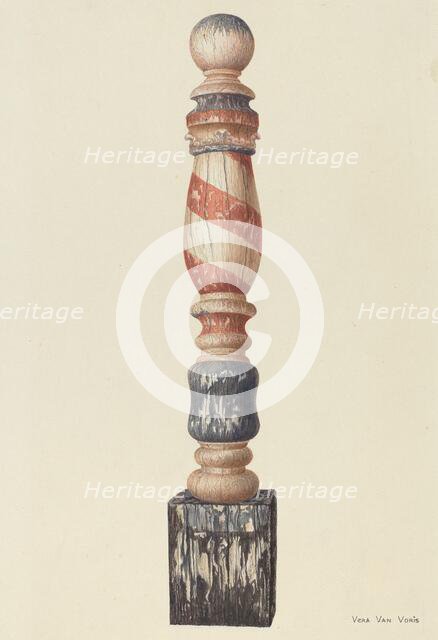Barber Pole, c. 1939. Creator: Vera Van Voris.