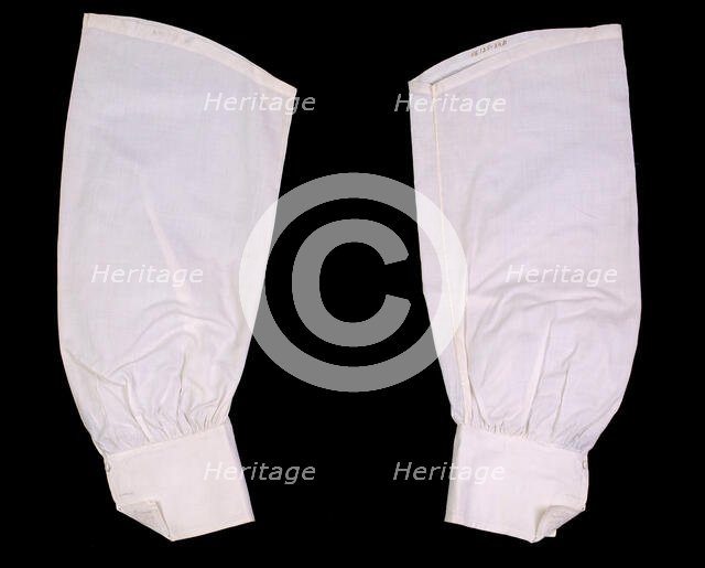 Undersleeves, American, ca. 1870. Creator: Unknown.