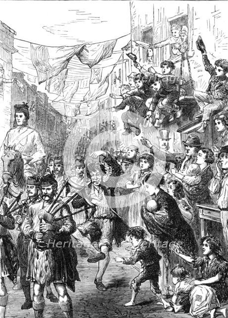 Incidents of the Easter Volunteer Review, 1870. Creator: Unknown.