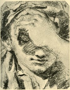 'Head of a Young Woman', mid 18th century, (1928). Artist: Giovanni Battista Tiepolo.