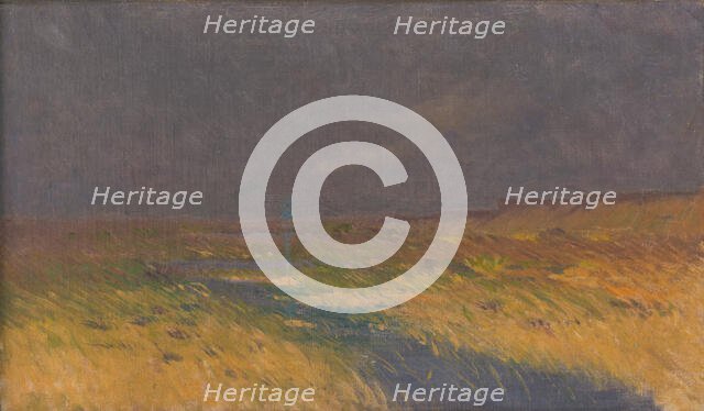 Landscape towards evening, 1910-1930. Creator: Ferdinand Katona.