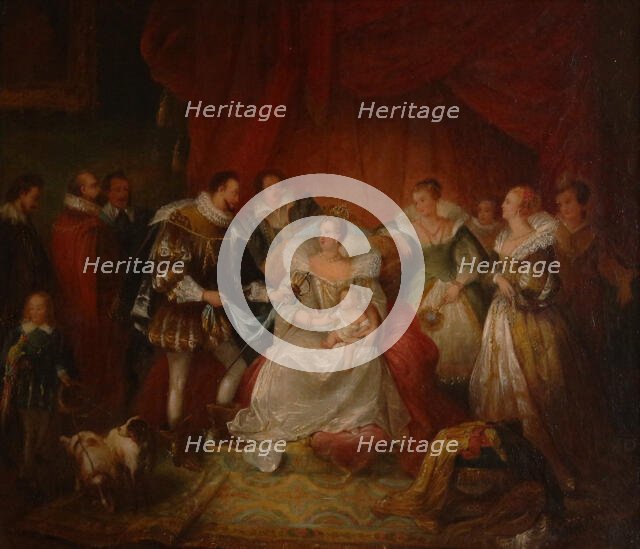 The birth of Louis XIII. Creator: De Bay, Caroline Louise Emma (1809-1832).