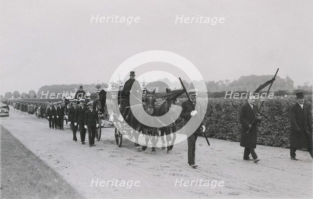 Funeral of Captain Liljeberg and Nils Uttergård, Sweden, 1932. Artist: Otto Ohm