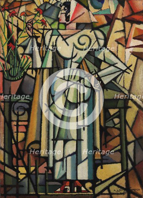 The Carnation Girl, 1913. Creator: Souza-Cardoso, Amadeo de (1887-1918).