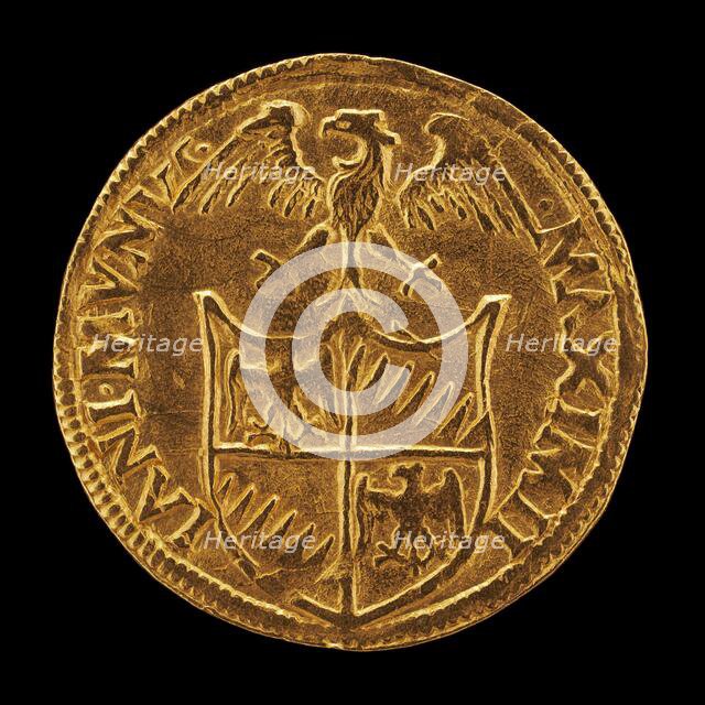 Shield Surmounted by an Eagle [reverse], 15th or 16th century. Creator: Unknown.