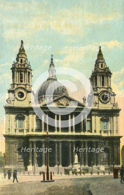 St. Paul's Cathedral, London, c1910. Creator: Unknown.