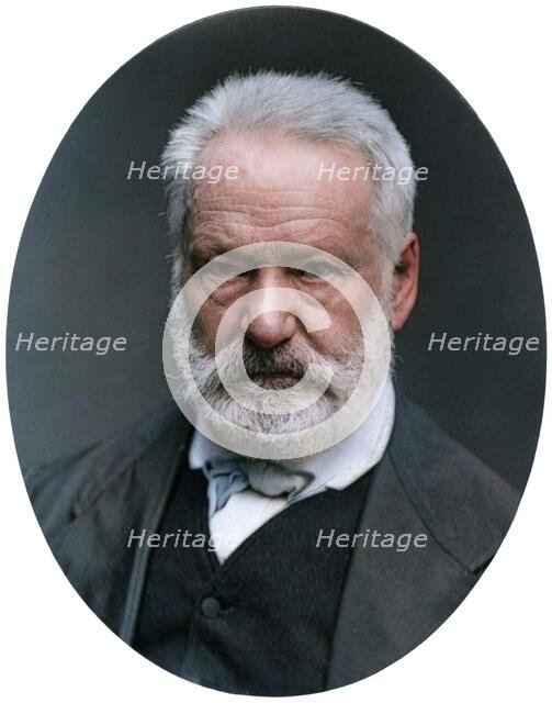 Victor Hugo, French poet, dramatist and novelist, 1877. Creator: Lock & Whitfield.