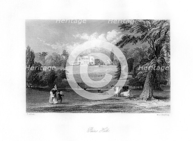 Pains Hill, Surrey, 19th century.Artist: MJ Starling