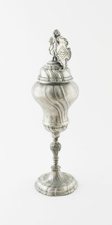 Carpenters' Guild Cup and Cover, Germany, c. 1750. Creator: Unknown.