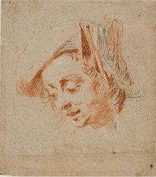 Head of a Man, n.d. Creator: Nicolas Lancret.