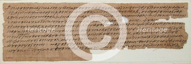 Papyrus, Coptic, 7th century. Creator: Unknown.