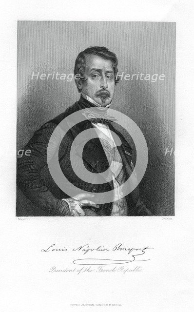 Napoleon III, Emperor of France, 19th century.Artist: Jenkins