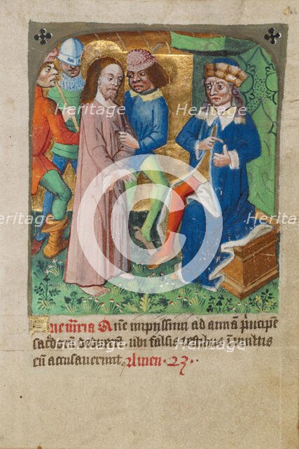 Christ before Annas, about 1480-1490. Creator: Unknown.