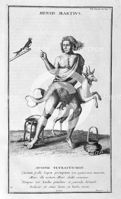 'A representation of March', 1757.  Artist: Bernard de Montfaucon